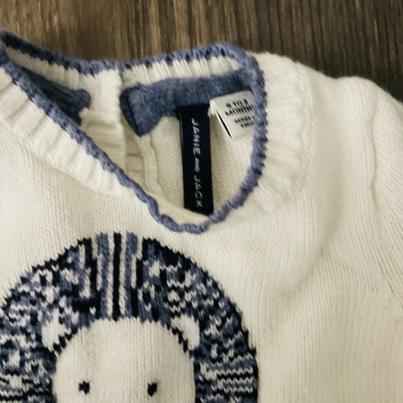 Boys Janie and Jack Lyon sweater 0-3 mo - Picture 3 of 4